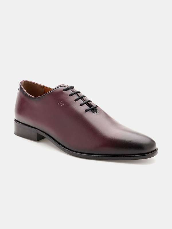 Burgundy color formal shoes top