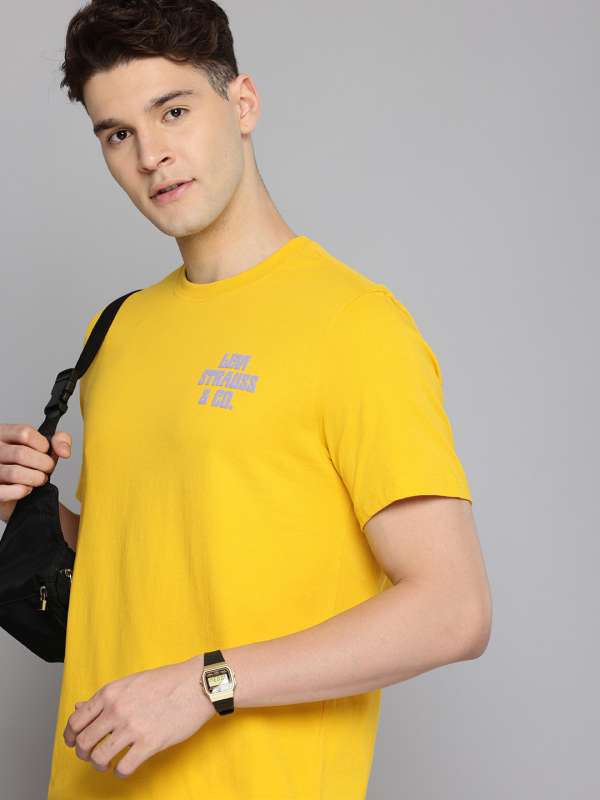 Levis Mustard Yellow Solid Round Neck T Shirt 8954089htm Buy Levis Mustard Yellow Solid Round Neck T Shirt 8954089htm online in India