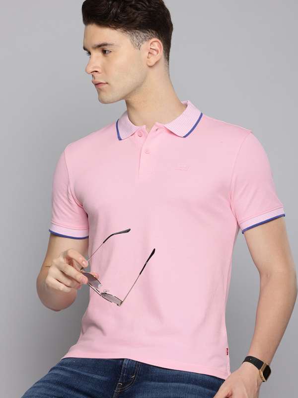 Levis Pink Solid Polo Tshirts Buy Levis Pink Solid Polo Tshirts online in India