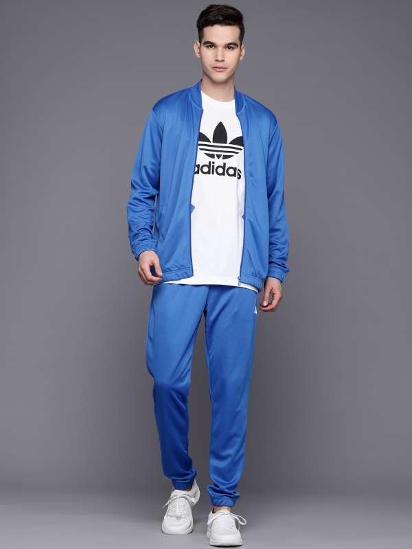 Mens adidas blue tracksuit top