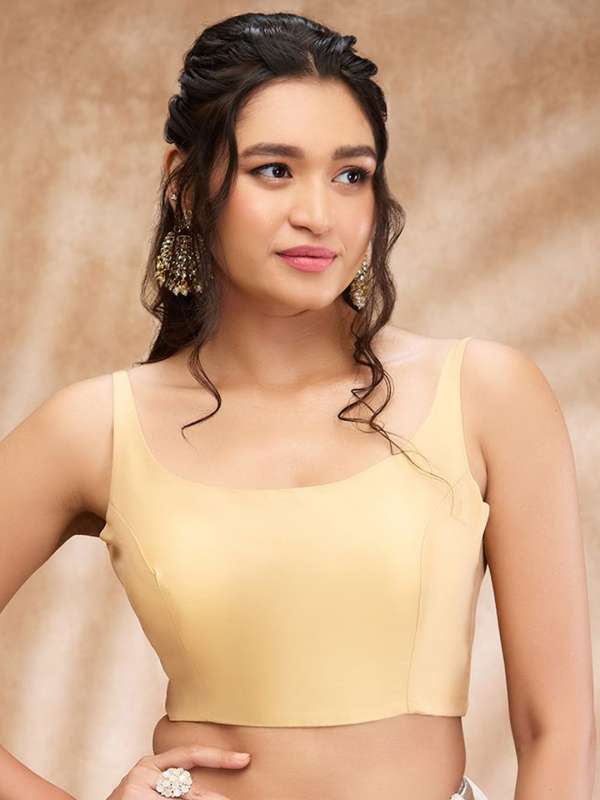 Gold Saree Blouse Buy Latest Designer Golden Blouse at 60 off on Myntra