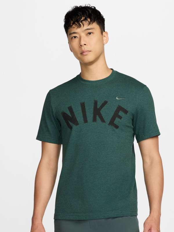 Nike green t shirt mens best sale