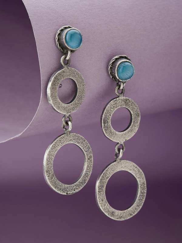 Silver earrings fabindia sales