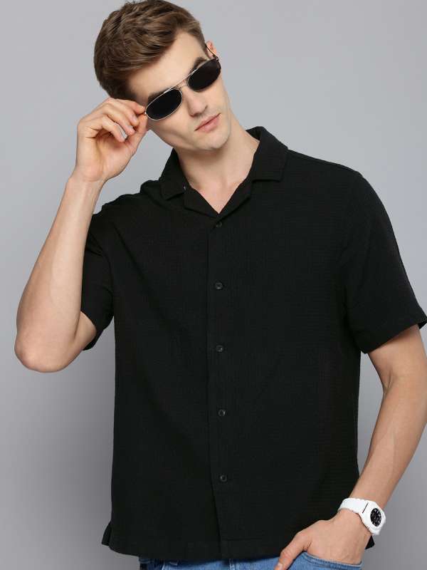 Levis black shirt online top