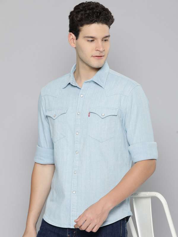 Men Basics Levis Denim Shirts Buy Men Basics Levis Denim Shirts online in India