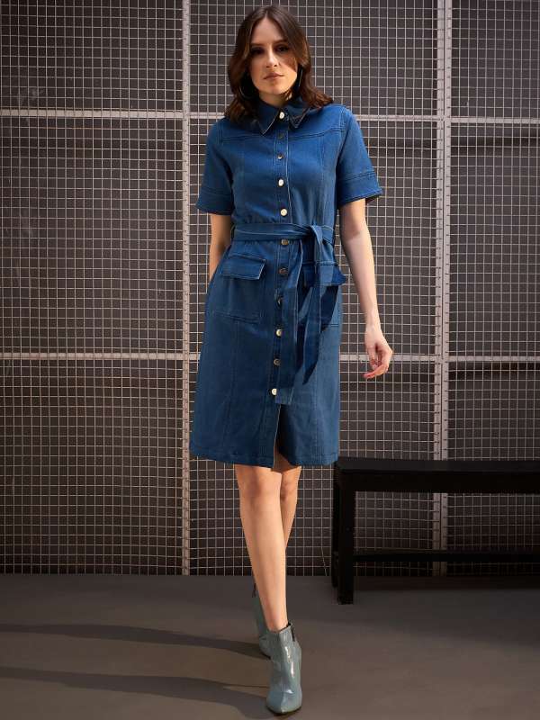 Jabong denim dresses shop