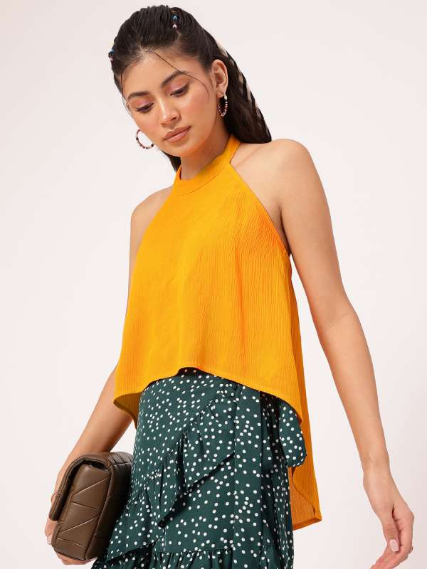 Backless tops myntra shop