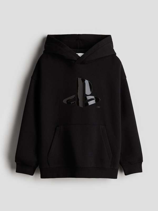 Black hoodie myntra hot sale