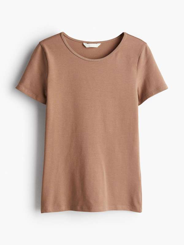 H&m t shirts women's india online