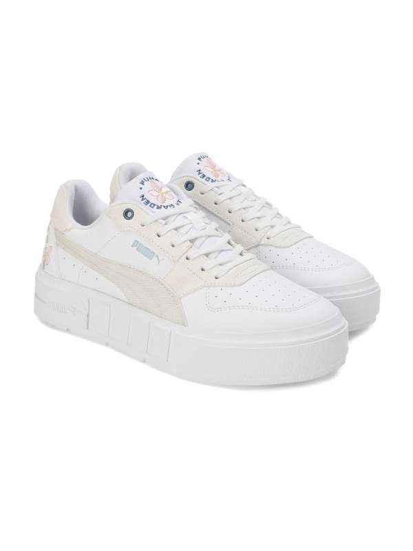 Puma cali exotic sneakers in white store