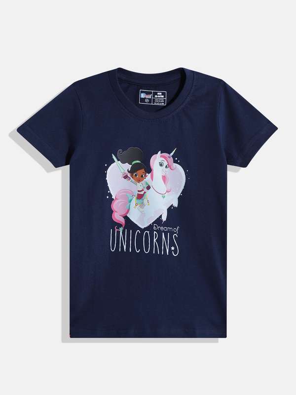 Maglia Con Ancora Magia Unicorn T-Shirt Con Luci LED Per Ragazze