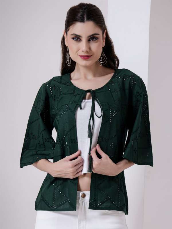 Mirror work shrugs online new arrivals