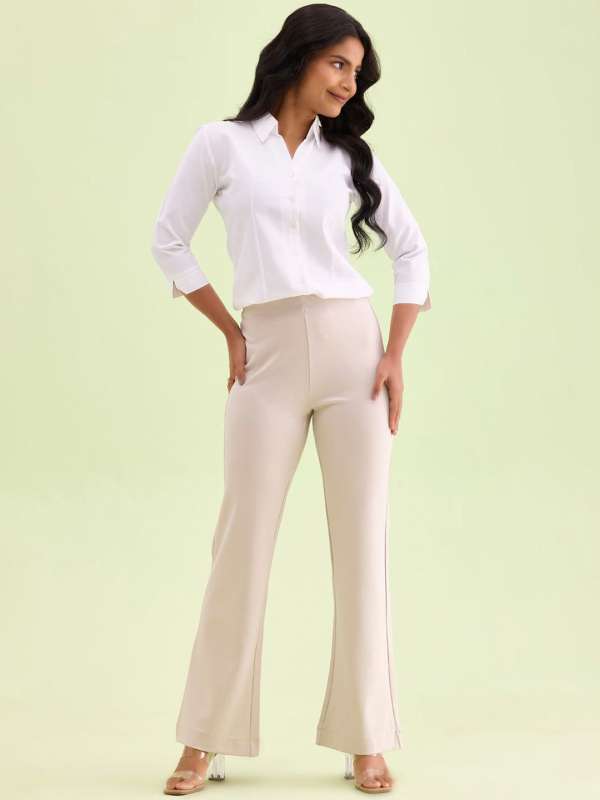 Bootcut trousers womens india top