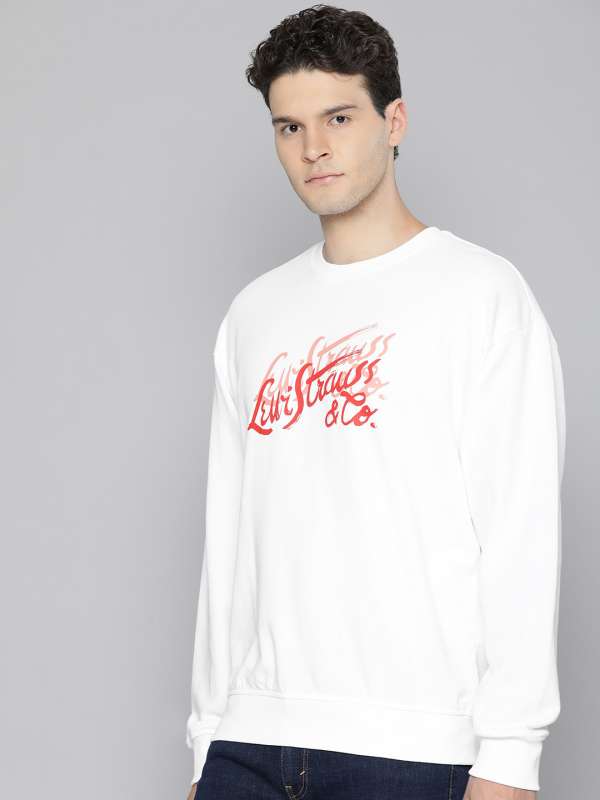 Levis White Sweatshirts Buy Levis White Sweatshirts online in India