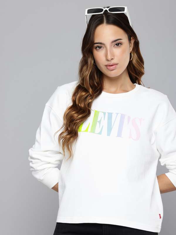 White sweatshirt for womens online sales
