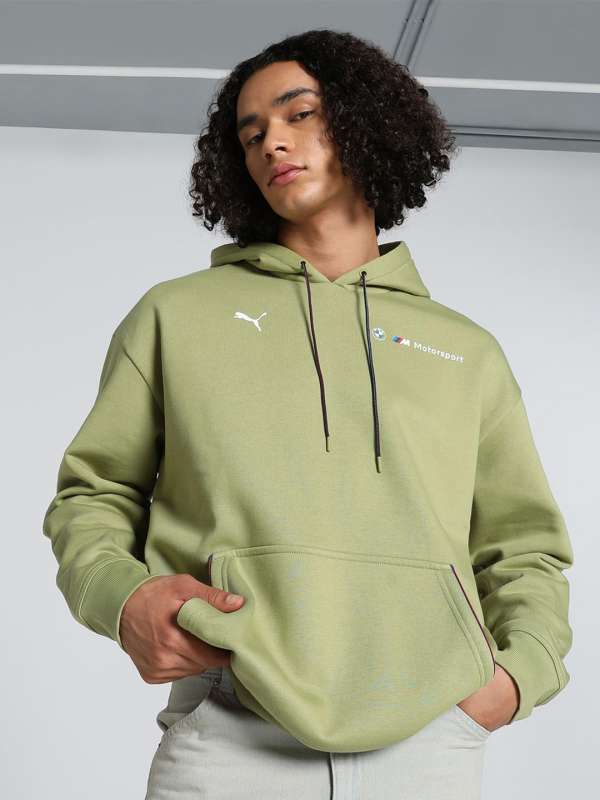 Puma green sweatshirt sale