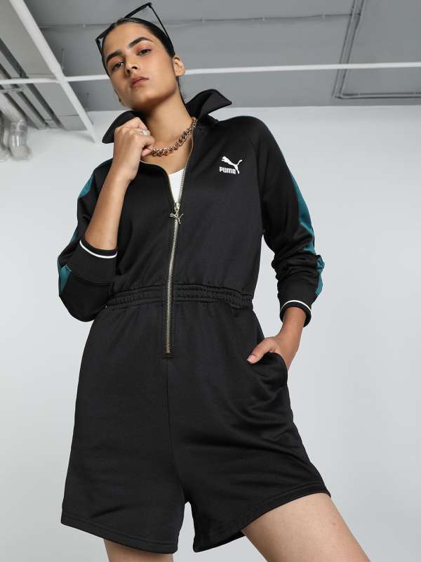Black puma jumpsuit shop