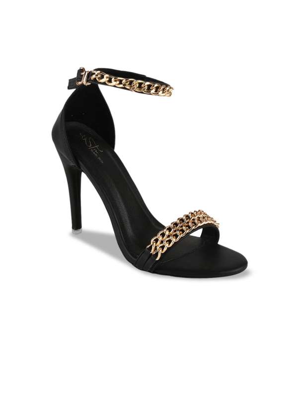 Black heels myntra new arrivals