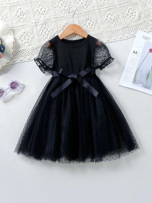 Black frock kids sale
