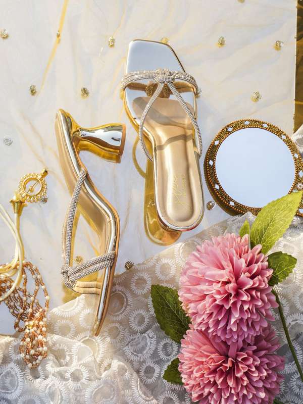 Women Saree Heels Sandal Buy Women Saree Heels Sandal online in India