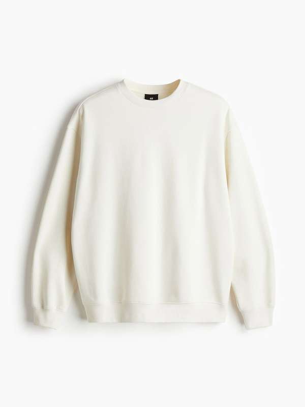 White full sleeve sweatshirt 2025