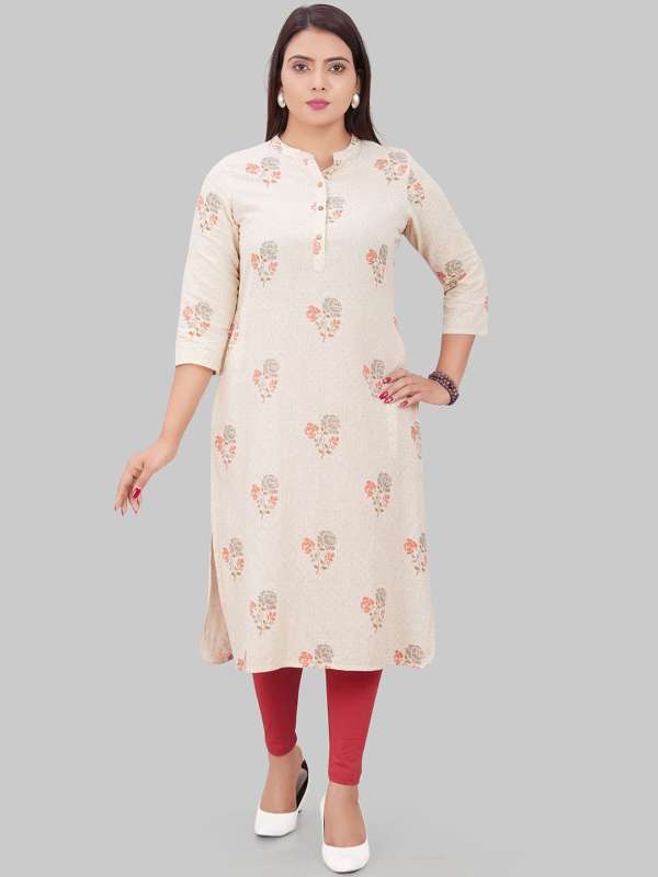 Cream Kurtis Kurtas Buy Cream Kurtis Kurtas online in India
