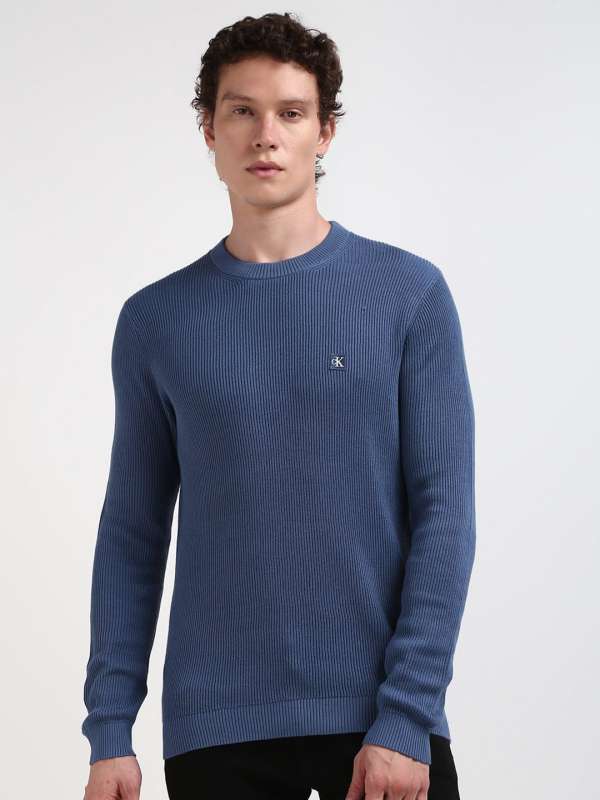 Blue Men Sweaters Calvin Klein Jeans Buy Blue Men Sweaters Calvin Klein Jeans online in India