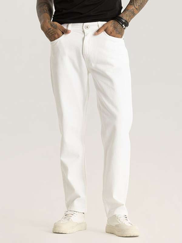 Myntra white jeans clearance