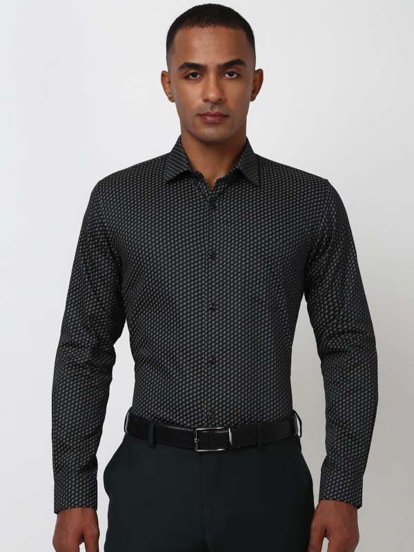 Peter England Black Shirt Buy Peter England Black Shirt online in India