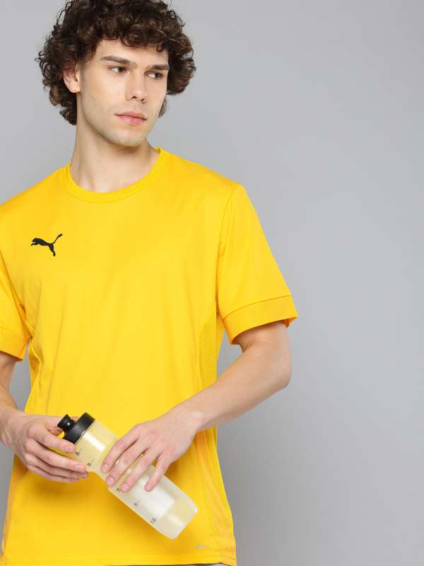 Puma yellow football shirt store