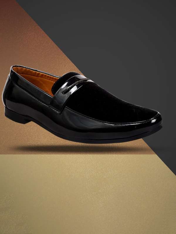 Black party wear loafers online