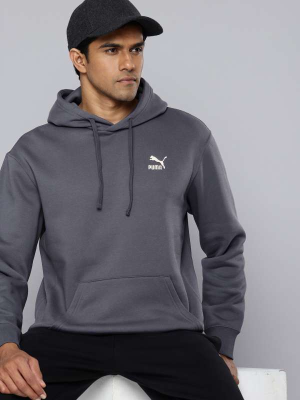 Puma charcoal grey sweatshirt outlet
