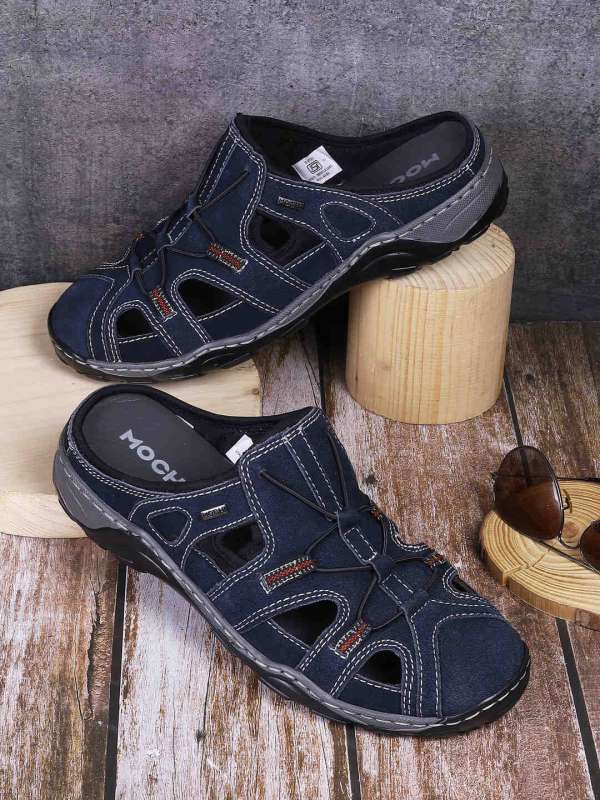 Mens navy blue sandals online