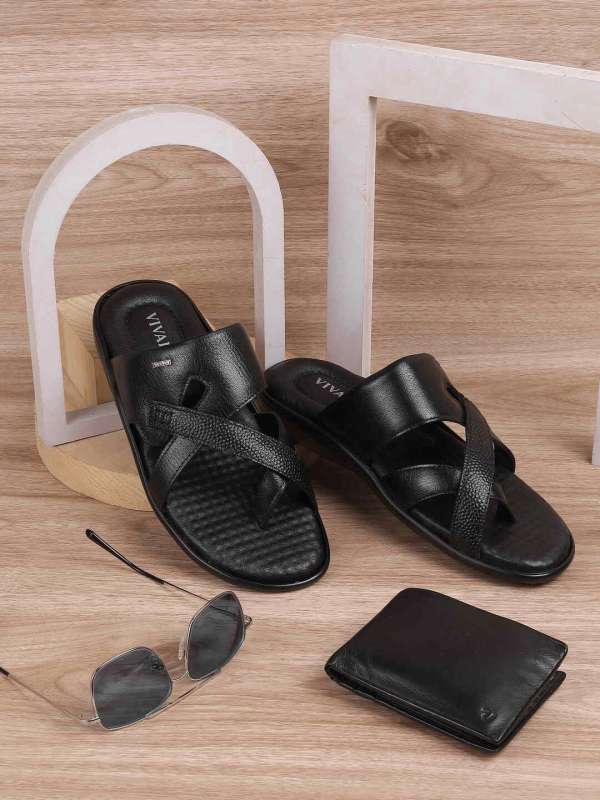 Leather Sandals for Men Buy Men s Leather Sandals Online Myntra