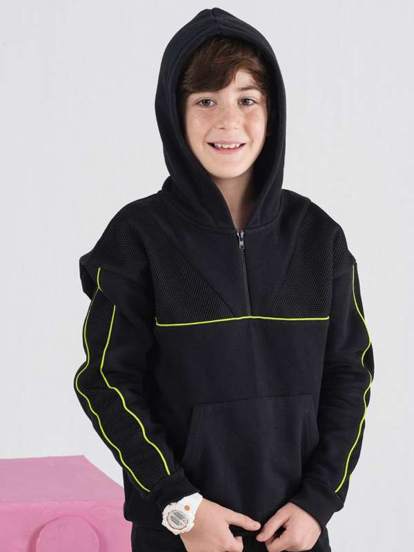Black Hoodie for Boys Buy Black Hoodies Online for Boys at Myntra