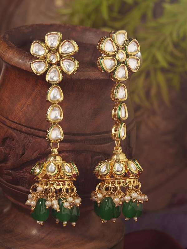 Metal jhumkas online sale