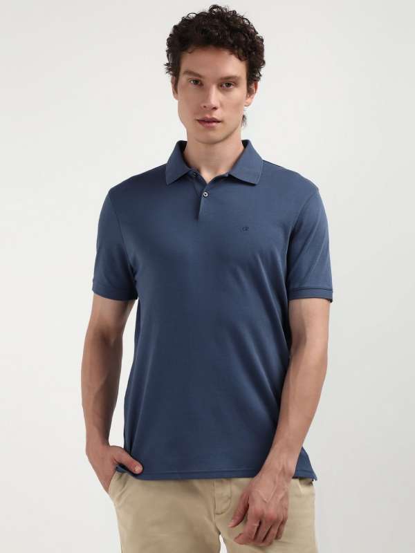 Navy blue polo with jeans discount