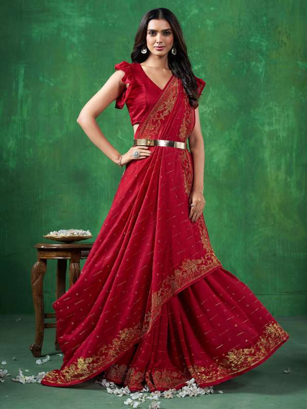 Saree to wear on friend's wedding shop