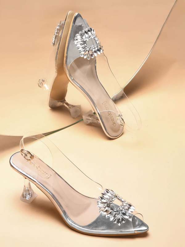 Transparent heels myntra sale