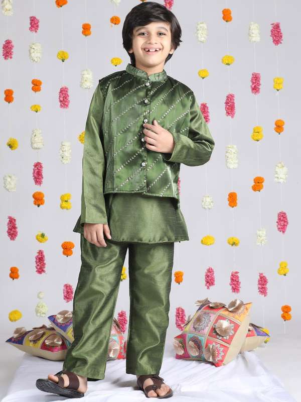 Kurta pajama with jacket myntra shop