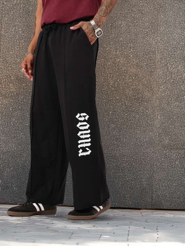 Mens flared tracksuit bottoms shop