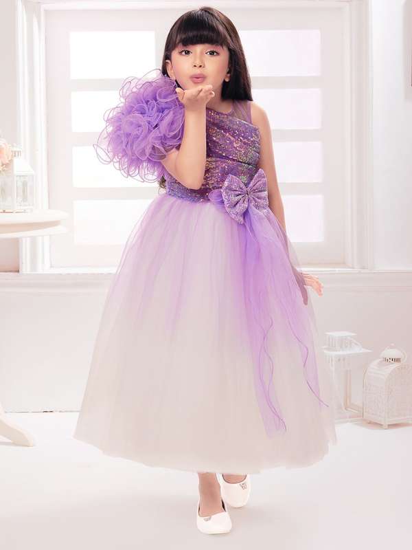 Kids net gown clearance