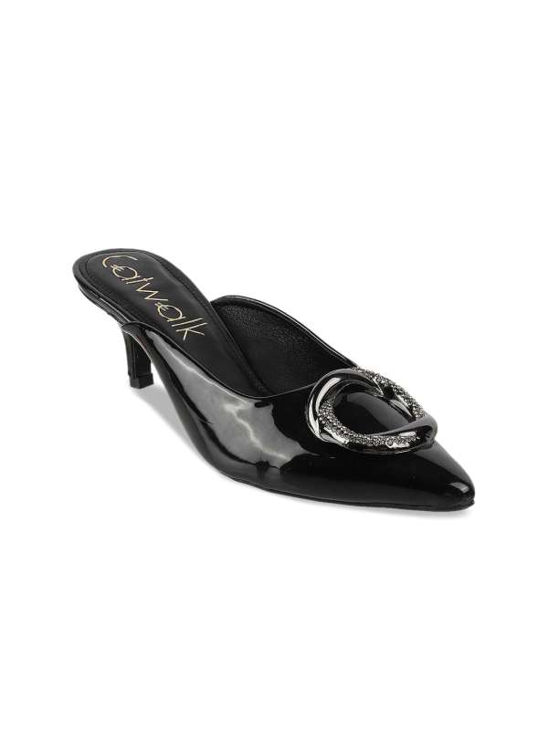 Catwalk black mules hotsell