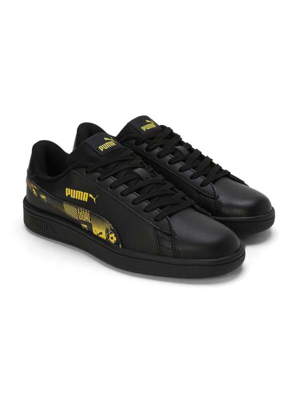 Puma Smash Vulc Black Sneakers Buy Puma Smash Vulc Black Sneakers online in India
