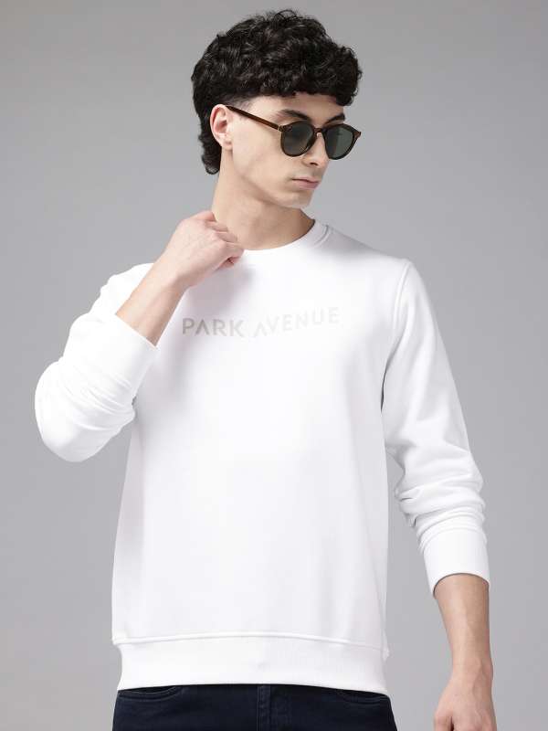 Park avenue white sweatshirt hotsell