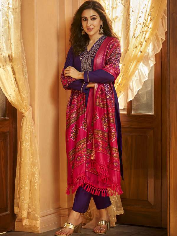 Buy Silk Salwar Suits Online in India at Best Price Myntra