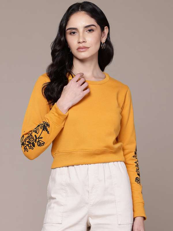 Women Yellow Sweatshirts Buy Women Yellow Sweatshirts online in India