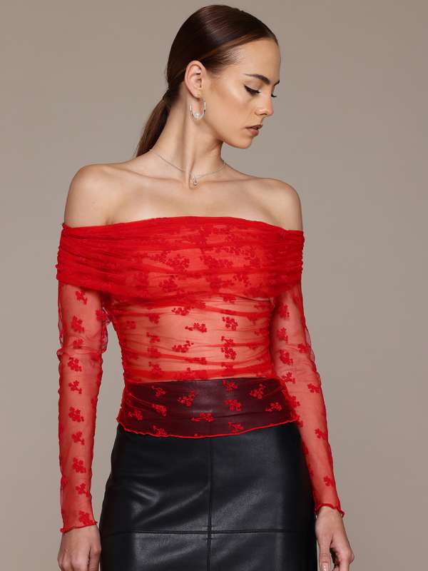 Red Party Wear Tops Buy Red Party Wear Tops online in India