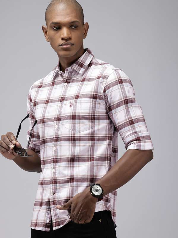 Us Polo Assn Brown Shirts Buy Us Polo Assn Brown Shirts online in India
