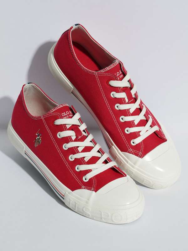 Mens red polo shoes shop